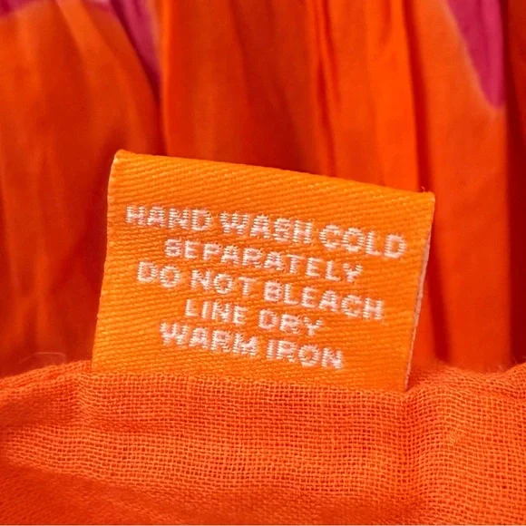 ✨ Oliphant Orange Star Smocked Dress ✨ - Picture 5 of 6